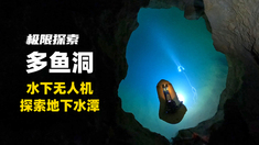 【水下·视频】水下无人机探索溶洞地下河